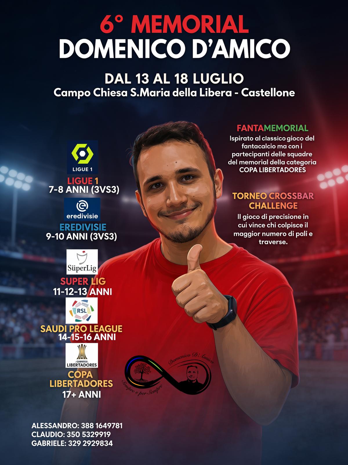 Locandina 6° Memorial Domenico D'Amico